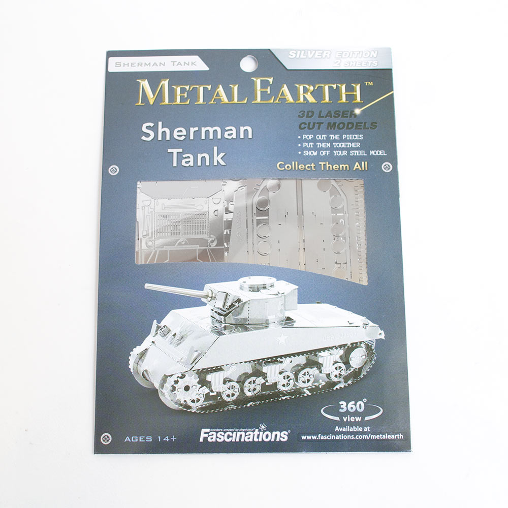 Metal Earth, Toys & Figurines, Metal, Art & School, Sherman Tank, 2400
